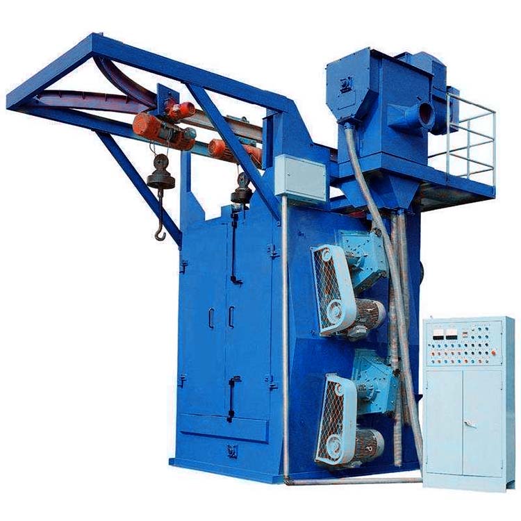 ODM Q37 Hook Type Shot Blasting Machine Fyrir Felgur og Bremsuklossa Shot Blasting Machine